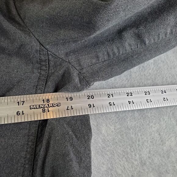 J. Jill Blazer Women Large Gray Twill Blend Button Jacket - Picture 4 of 7